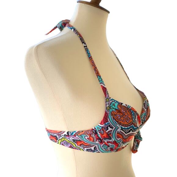 Victoria's Secret Gladys Tri Pure Paisley Push Up Bikini Top Size 32A - Picture 4 of 6